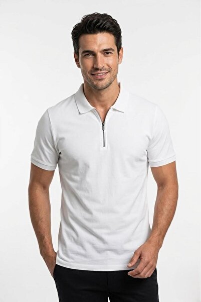 Uki EKRU Polo Yaka Süprem T-shirt
