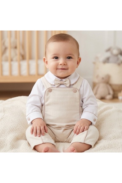 Lova ERKEK BEBEK PAPYONLU 2'Lİ TAKIM 3 Ay,6 Ay,9 Ay,12 Ay