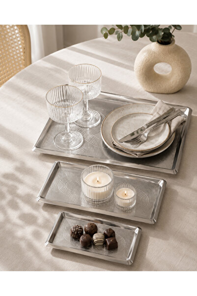 SHG HOME 3-Piece Coffee Presentation Tray Set