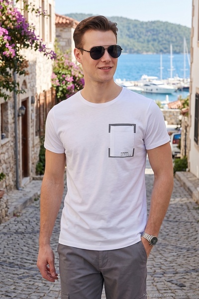 Buratti Crew Neck Cotton Slim Fit t Shirt Men's t Shirt 541Rework