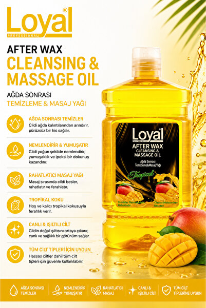 Loyal Ağda Temizleme ve Masaj Yağı Tropikal Kokulu 750 ml