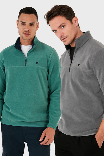 Buratti Slim Fit anti-piling, neoblačni, podignuti, otporni na hladnoću, 2-pa...
