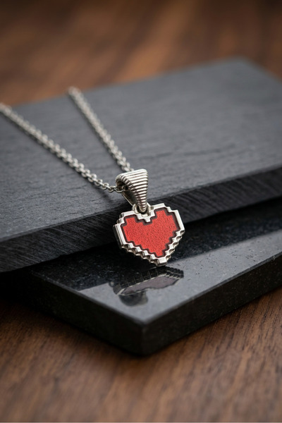 Begondio Minimalist Heart Handcrafted Stainless Steel Chain Women's Necklace