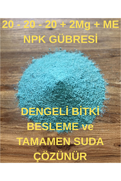 Saglam Tarım 20.20.20+2MgO+ME NPK Gübre, Dengeli Besleme, Suda Tamamen Çözünü...