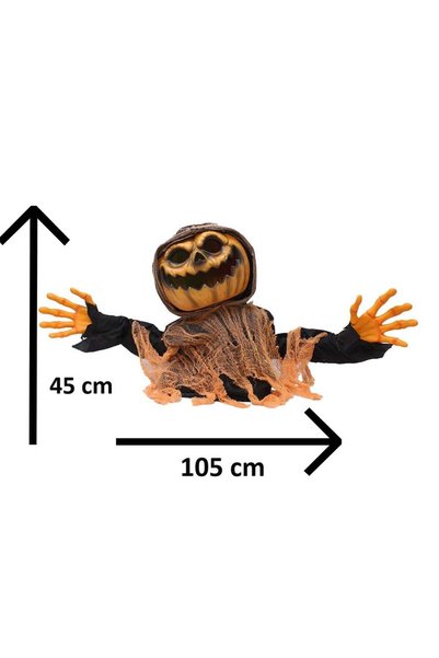 Parti Adresi Cadılar Bayramı Hayalet Balkabağı Hareketli Müzikli Halloween Masa Üstü Parti Dekoru