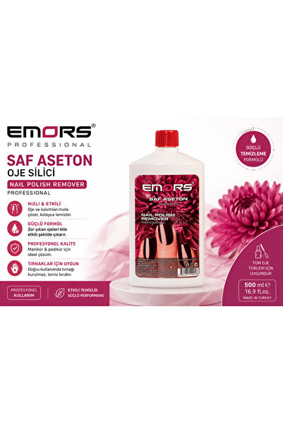 Emors Saf Aseton Oje Silici 1000 ml – Ev Kullanımına Uygun Profesyonel Güçlü ...