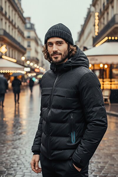 Buratti Regular Fit Hooded Quilted Jacket Men's Jacket 497Dean