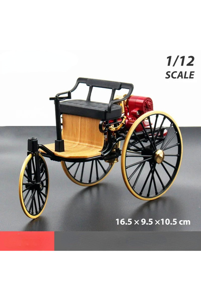 Choice4 Black No box 1:12 1886 Vintage Classic car No.1 alloy car model simul...