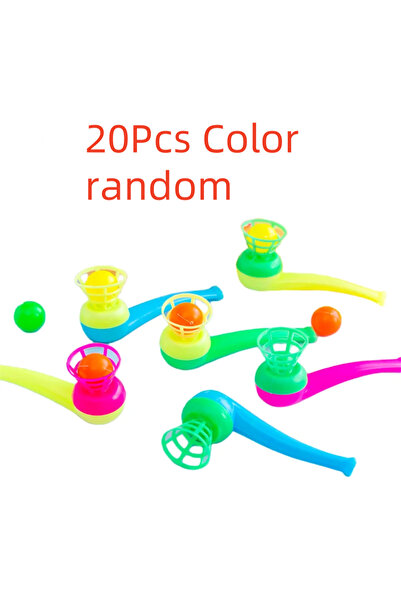 Choice 20Pcs 5-30PCS Suspended Blow Pipe Blow Ball Rod Game Children Balance ...