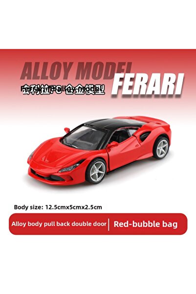 choice2 F8 red Alloy car model supercar model 1:36 pull back children's toy o...