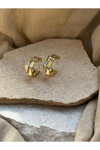 nunu takı Jewelled Geometric Earrings