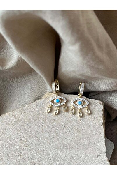 nunu takı Eye Stone Earrings