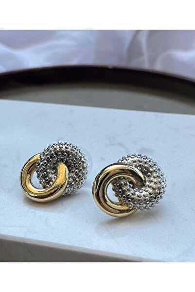 nunu takı Round Combined Earrings