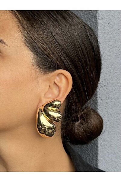 nunu takı Row of Drops Big Earrings