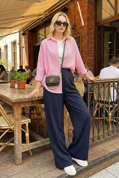 Lela Wide Leg High Waist Wide Leg Palazzo Pants Pants 5866290