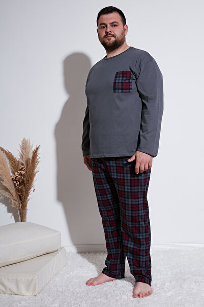 Buratti Cotton Regular Fit Plus Size Pajama Set Men's Pajama Set6572001B