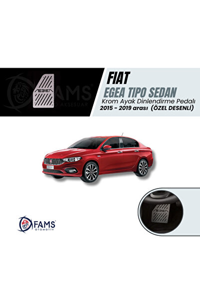 FAMS OTO AKSESUAR Fiat Egea / Tipo Özel Desenli Krom Ayak Dinlendirme Pedalı ...
