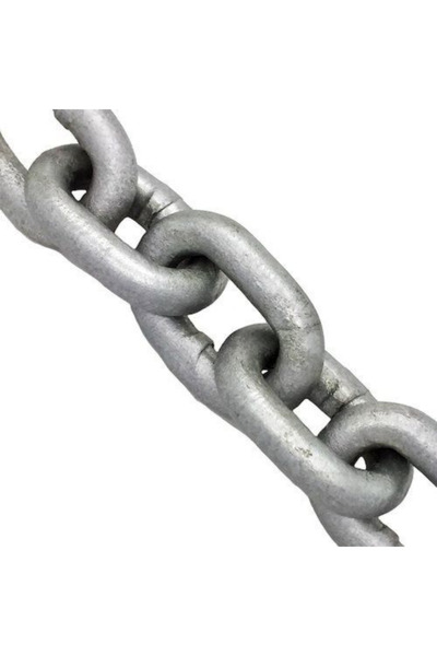 EgeÇelikHalat 10 mm 1 Metre Kalibre Zincir Daldırma Galvaniz Zincir, Irgat Zi...