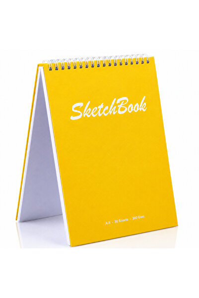 Pagos Yayınları Wise Owl Premium A5 SketchBook Sert Kapak Eskiz Defteri | 200...