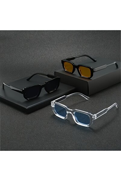 Choice 3PCS C1 3-piece Set of Square Frame Neutral Glasses Stylish and Versat...