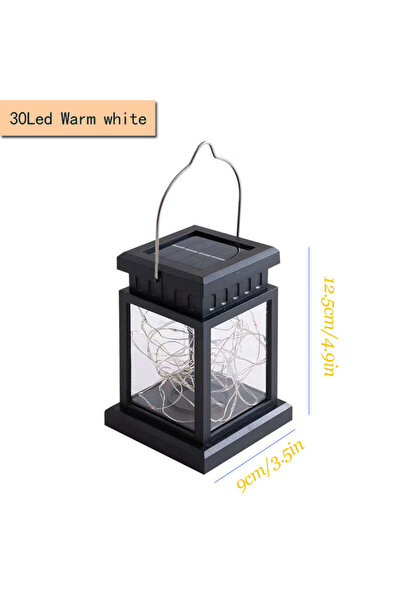 Choice1 1PC-30Led Warm White Solar Palace Lantern Hanging Candle Lamp Outdoor...