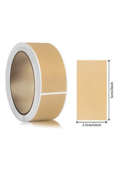 choice2 260pcs-2.5x5cm 260-800pcs Kraft Paper Stickers Rolls of Self-adhesive...