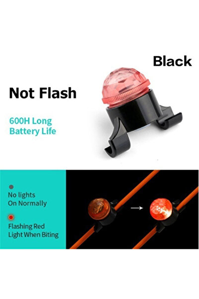 Choice black FLYSAND Alert LED Fishing Alarm Rod Tip Carp Night Fishing Light...