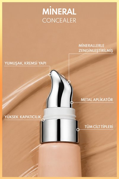 NOTE Mineral Concealer Spf 15 Intensive Concealer Metal Head under Eye Concealer - 202 Medium Open