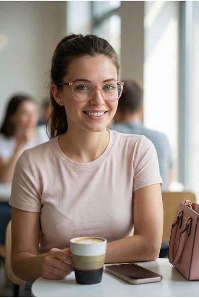 Optelli Lima Pink Blue Light Protection Glasses