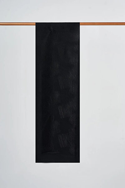 Kayra Brush Pattern Viscose Shawl Black