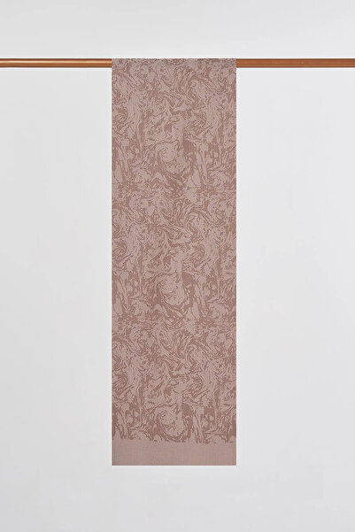 Kayra Brush Pattern Floş Shawl Beige