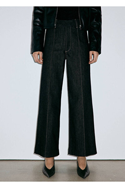 MANGO Woman Newmom confort yüksek belli jean pantolon