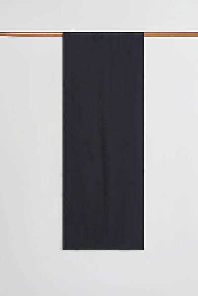 Kayra Cross Logo Viscose Shawl Black
