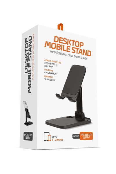 POWERWAY DMS30 Tablet And Phone Holder Desktop Foldable Phone Stand At Home And Office