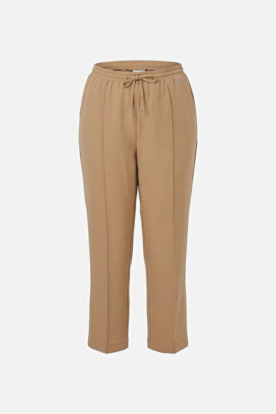 Kayra Çima Stitched Carrot Pants Beige