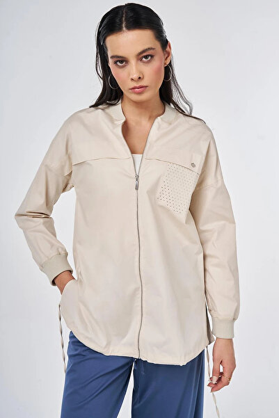 KYR College Collar Cotton Tunic Cream