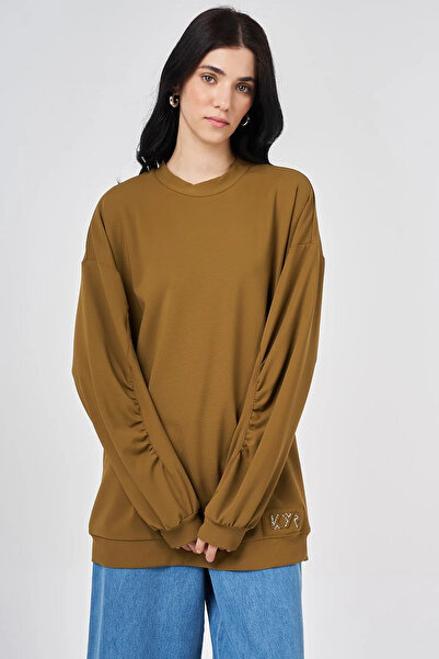 KYR Logo Detailed Sweatshirt Oliv