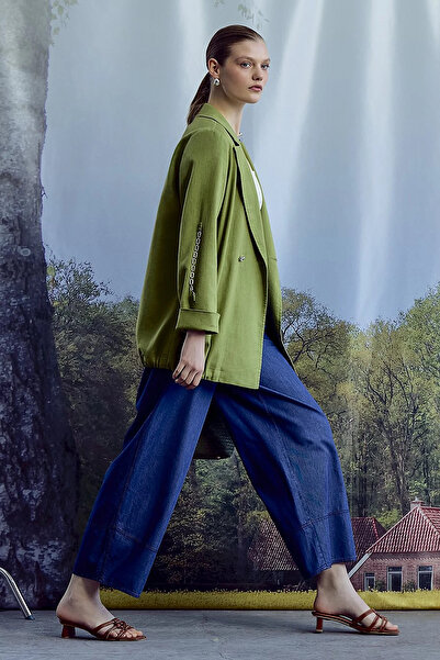KYR Washable Carrot Cut Pants Indigo
