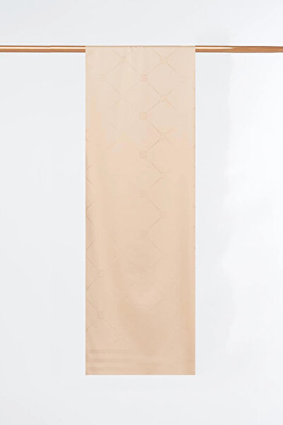 Kayra Baklava Pattern Silk Shawl Beige