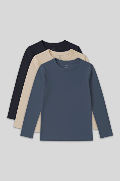 TOMMY LIFE Tricou pentru copii unisex, cu decolteu în formă de O, standard, p...