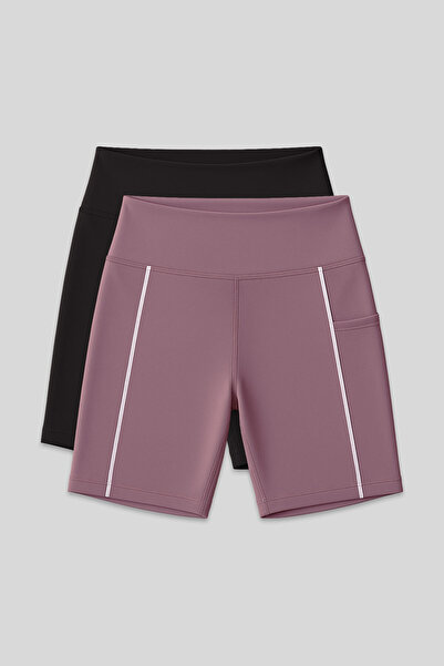 TOMMY LIFE Colanți pentru fete, cu potrivire standard, basic pachete, negru-d...
