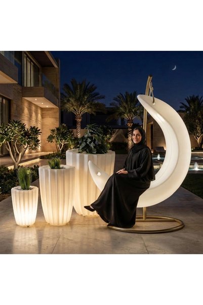 MYASEM STORE Savings Offer: Led Luminous Crescent Swing + Modern Basin Set (3 Pieces)