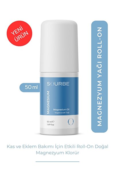 SOURBE Magnezyum Yağı Roll-On 50 ml – Kas ve Eklem Bakımı İçin Doğal Magnezyu...