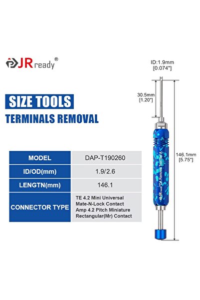 Choice7 DAP-T190260 JRready Terminal Extractor Tool For HARTING/TE&AMP 4.2/6....