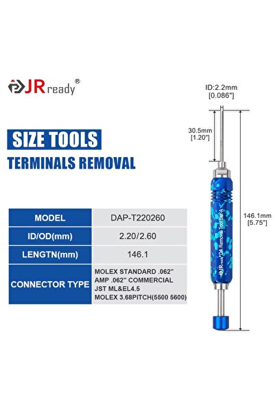 Choice5 DAP-T220260 JRready Terminal Extractor Tool For HARTING/TE&AMP 4.2/6....