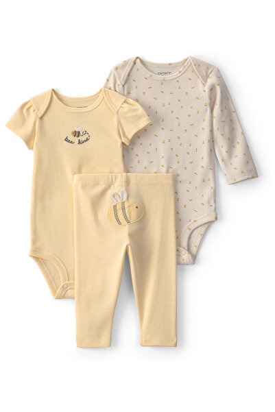 Carter's Kız Bebek 3Lü Set Yenidoğan-24 Ay Sarı