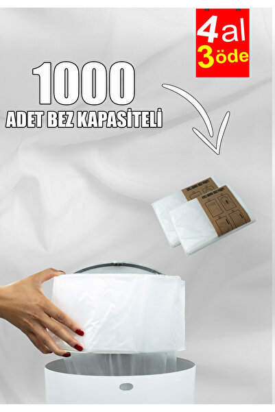 Korbell Kirli Bebek Bezi Kovaları Ile Uyumlu Beyaz Sabun Kokulu - 2 Paket Yer...
