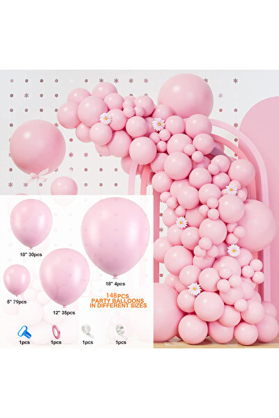 Choice Other Pink 148Pcs Pastel Pink Balloons Baby Pink Balloon Garland Arch ...
