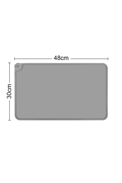 Choice 48x30cm Mat 6 Height Adjustable Cat Bowls Stand Elevated Pet Feeder Si...