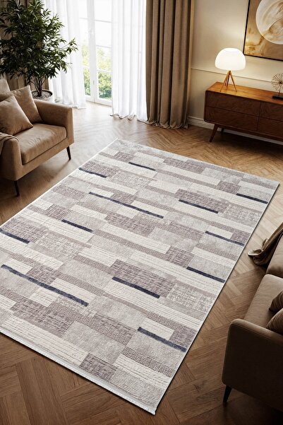Cotto Home Porto PP006M Renkli Akrilik Halı Geometrik Desenli Yumuşak Dokulu ...